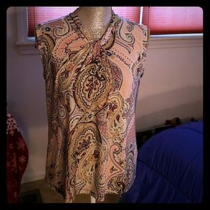 Pink & Gray Tommy Hilfiger Career Top